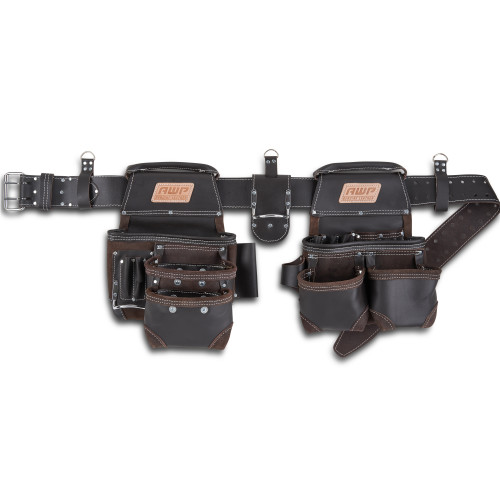 TrapJaw™ Oil-Tan Leather Tool Rig, Spring-Loaded, Tool Belt, Up to 50