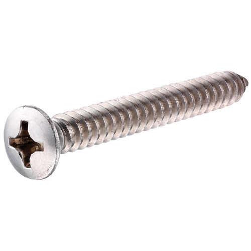 Select Sheet Metal Screw, #10 x 1-1/2 in, Plain 18-8 Stainless