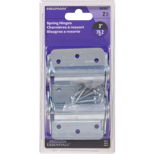 Hardware Essentials Heavy Duty Screen Door Spring Hinge Zinc (3