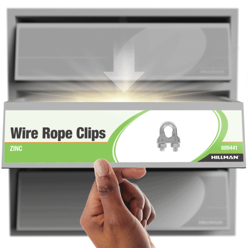 Hillman 5/8-Inch Wire Rope Clip – Zinc Plated, 10-Pack For Coupling Wire Rope Or Forming Eyes And Loops