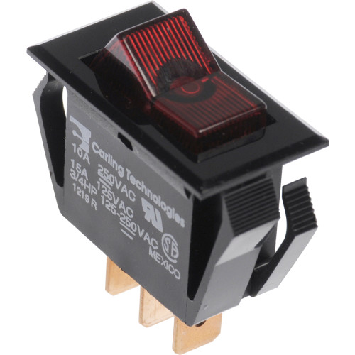 Illuminated 2-Position 12V Lite Rocker Switch (15 Amp-125 Volt x 10 Amp ...